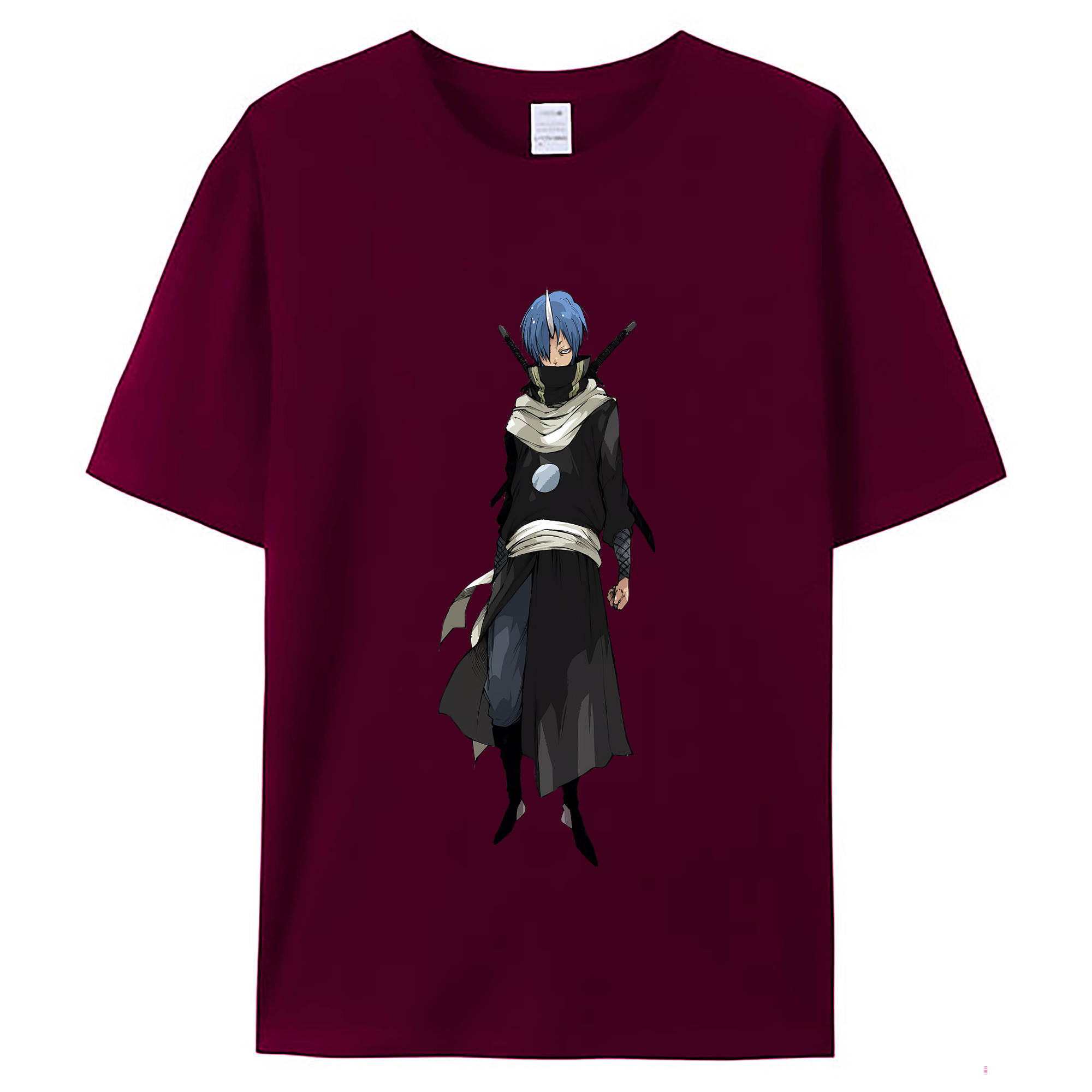 （画像用） 転スラ Regarding Reincarnated to Slime レディースカジュアルプリントTシャツ（綿100％）